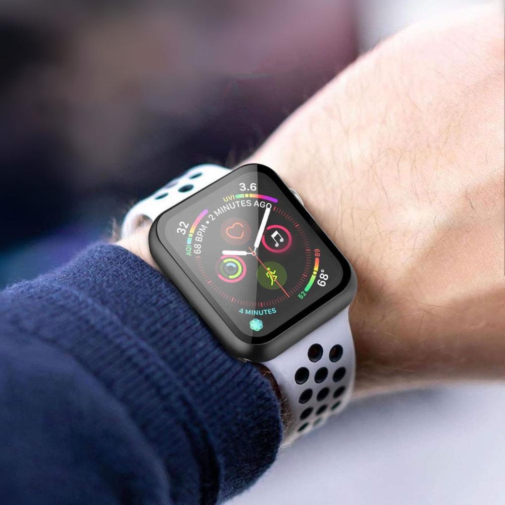 Protector de pantalla completo Apple Watch con vidrio templado