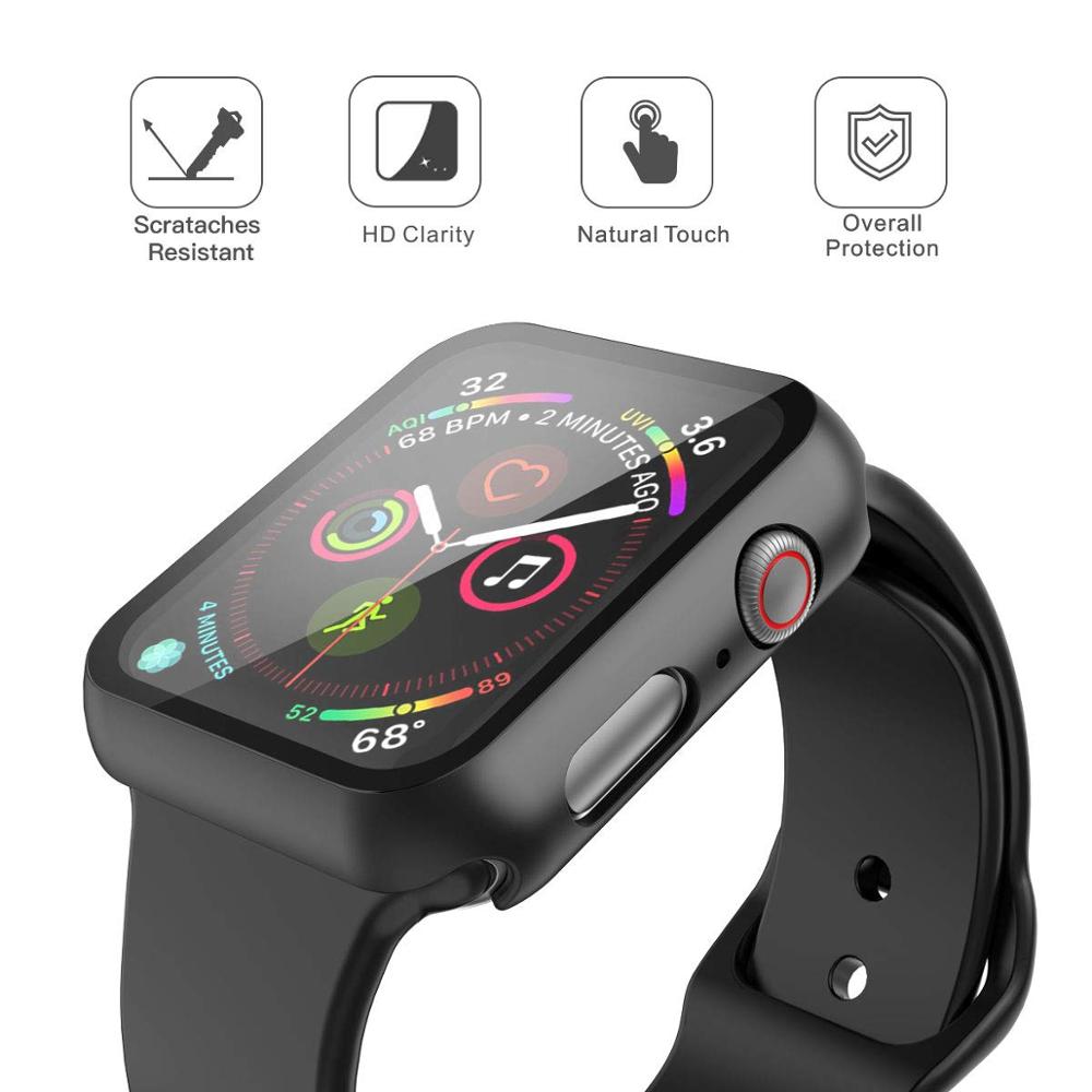 Protector de pantalla completo Apple Watch con vidrio templado