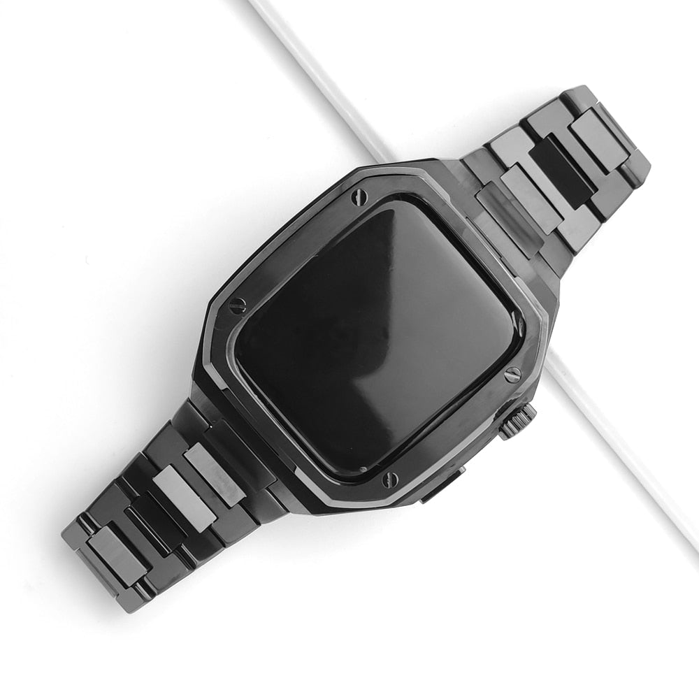 Royal ™ Metal series - Correa + protector para Apple Watch