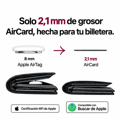 AirCard — Tarjeta Rastreadora para Apple Find My