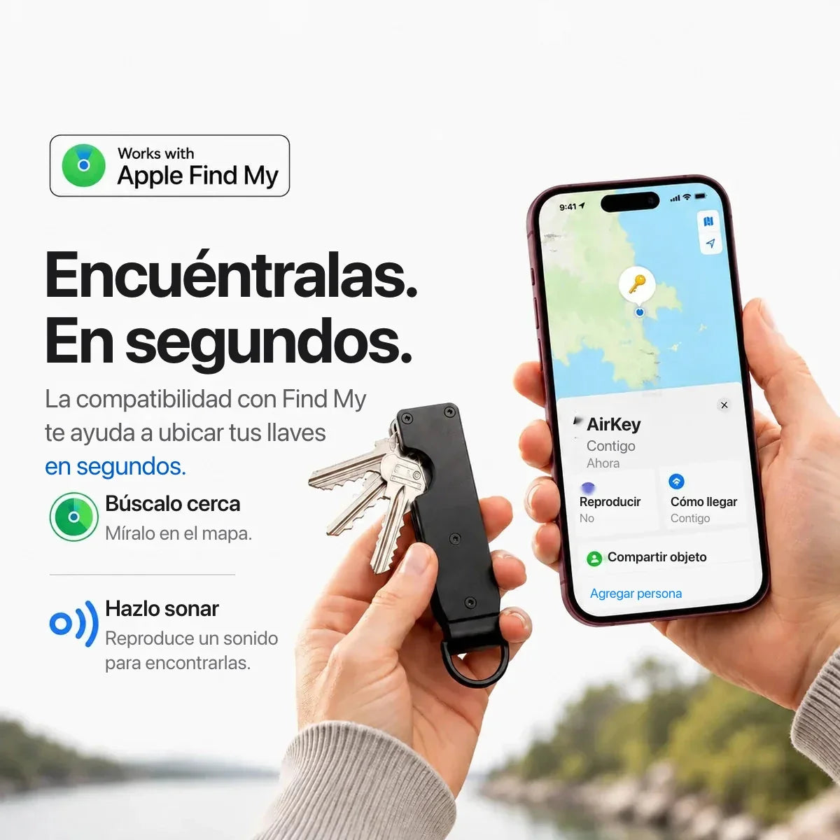AirKey — Organizador de llaves con Apple Find My