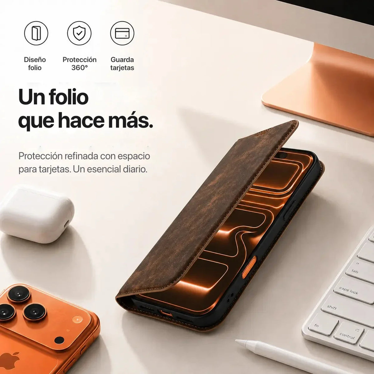 MagCase Flip — Carcasa Folio con Billetera MagSafe