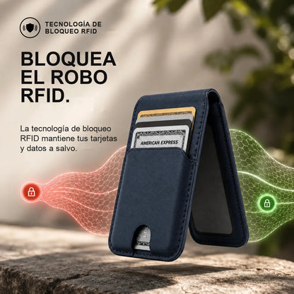 MagWallet — Billetera MagSafe con soporte y bloqueo RFID
