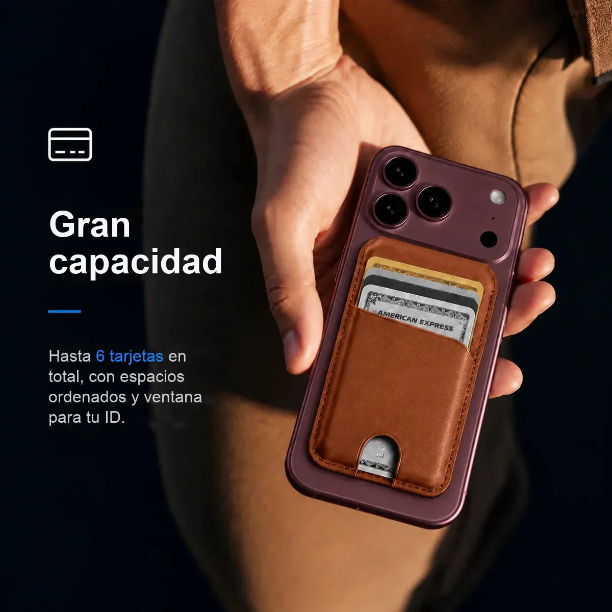 MagWallet — Billetera MagSafe con soporte y bloqueo RFID
