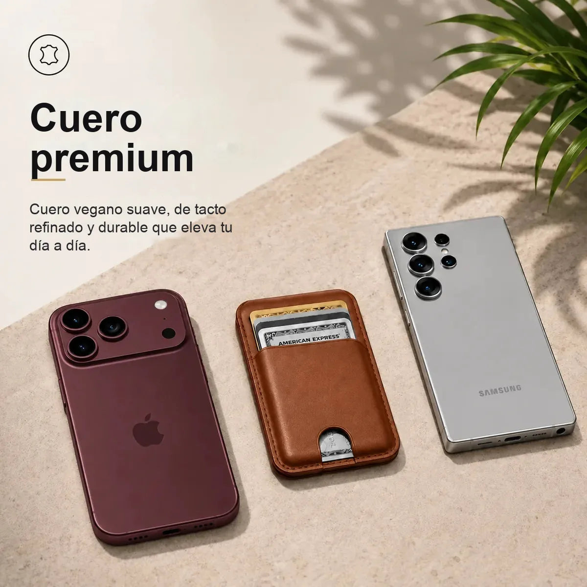 MagWallet — Billetera MagSafe con soporte y bloqueo RFID