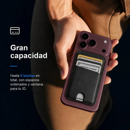 MagWallet — Billetera MagSafe con soporte y bloqueo RFID