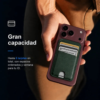 MagWallet — Billetera MagSafe con soporte y bloqueo RFID