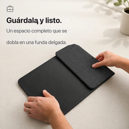 MagDesk Sleeve — Funda Escritorio con Carga Inalámbrica 5-en-1