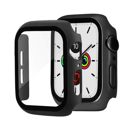 Correa de silicona + protector con vidrio templado para Apple Watch