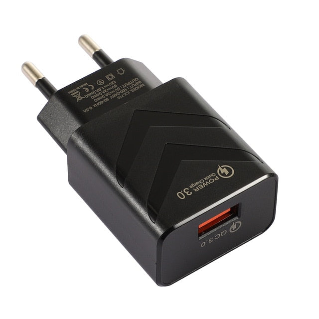 Adaptador de carga rápida 18W QC3.0