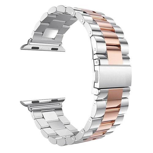 Exclusiva correa de acero inoxidable de lujo para Apple Watch